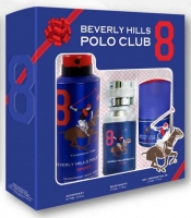 BHPC SET SPORT No. 8 ( BLUE ) EDT 50 ml + ROLL ON 50 ml + Deororant Spray 175 ml