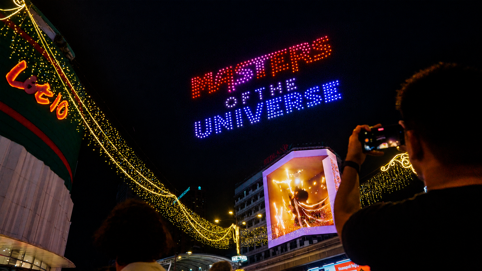 Masters of the Universe drone show in Kuala Lumpur by Drone Sifu