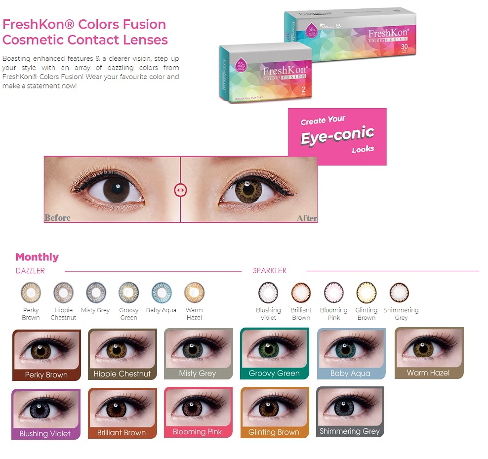 FreshKon Colors Fusion Monthly 2' Supplier, Suppliers, Supply, Supplies  Contact Lens FreshKon ~ SOUTHERN OPTOMETRY SDN BHD