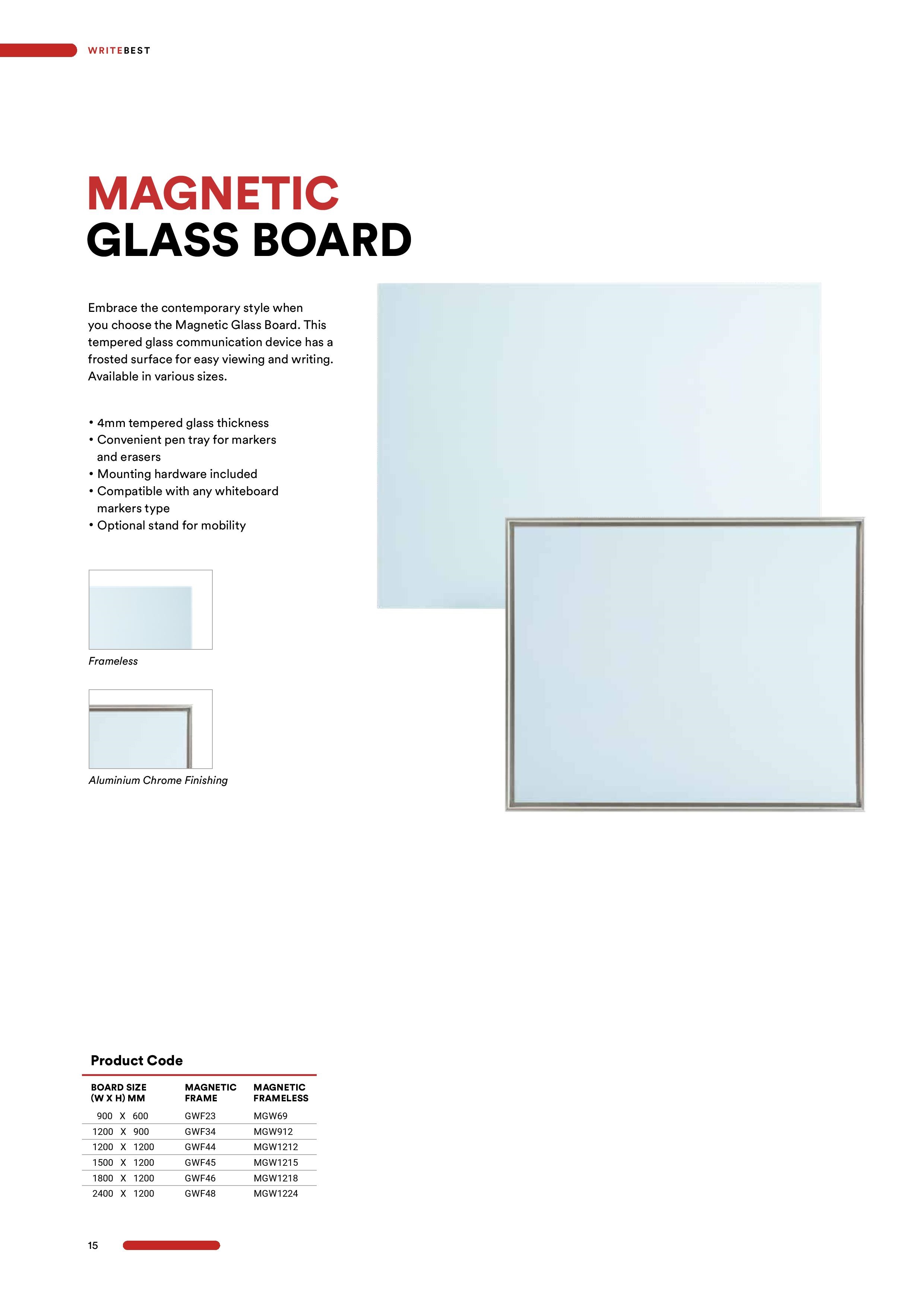 Magnetic Glass Writing Board Frameless Kuala Lumpur Kl Malaysia Selangor Cheras Supplier