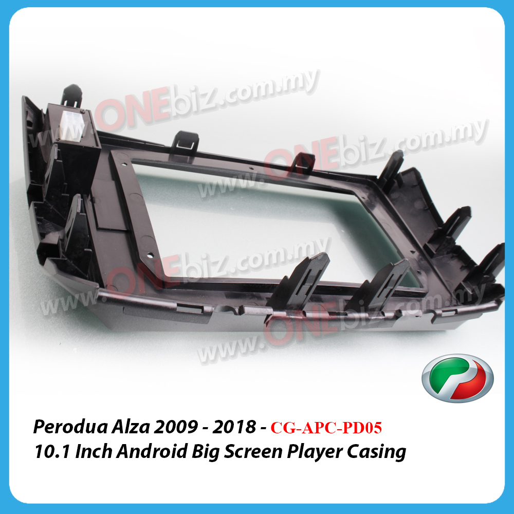 Perodua Alza 2009 - 2018 - 10.1 Inch Android Big Screen Player Casing (  Black ) - Type 2 With Signal - CG-APC-PD05 Installation Kits & Wire Harness  OEM Android Big Screen