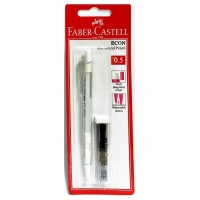 FABER CASTELL ECON MECHANICAL PENCIL+LEAD P/B 0.5MM