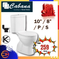 Water Closet Two Piece Washdown Dual /  Water Closet S /P trap (CWCX605-8"/10")