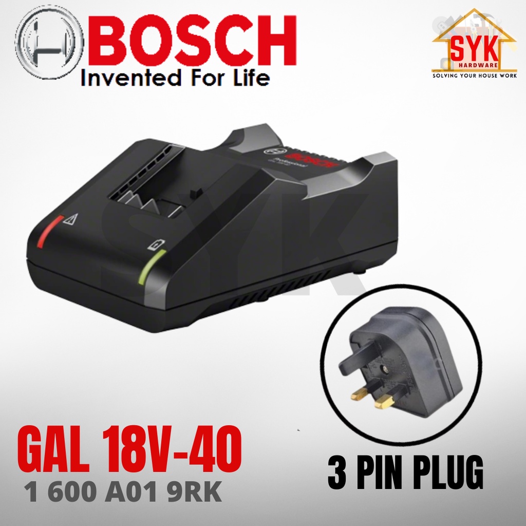 Chargeur BOSCH 1600A019RJ - GAL 18V-40 Professional]
