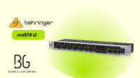 Behringer ZMX8210 V2 – 8-Channel 3-Bus Zone Mixer for Commercial Installations, Paging & Background Music
