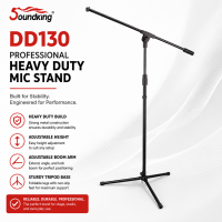 Soundking DD130 Professional Heavy Duty Microphone Stand with Adjustable Boom Arm
