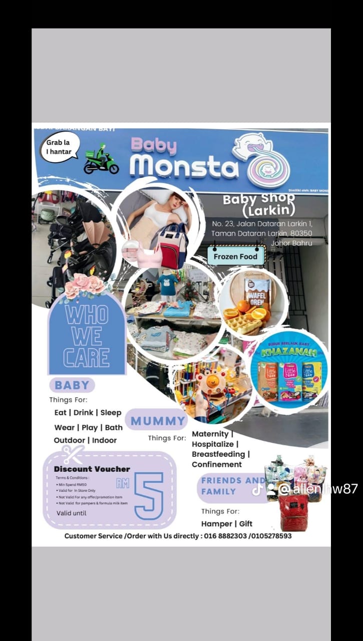 One Stop Baby Shop Johor Bahru (JB), Baby Strollers Malaysia, Baby Food  Supply ~ BABY MONSTA SDN BHD