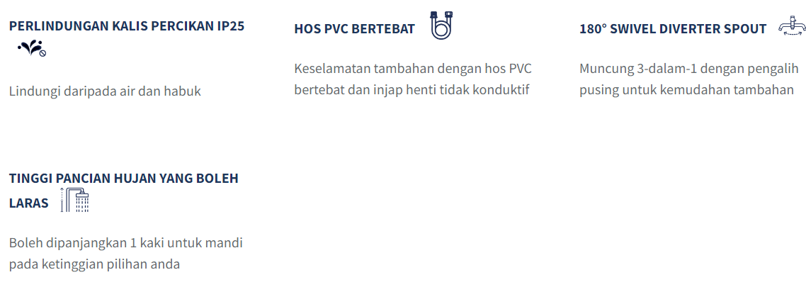 4 Sebab Memesan Dengan Kami 1. Pengajaran dan Tutorial Pengguna Produk 1-ke-1 2. Perkhidmatan Penyelenggaraan dan Selepas Jualan 3. Ansuran 0%. 4. Waranti Tersedia (Dari 1 tahun hingga seumur hidup, bergantung pada model produk) 5. Hadiah Percuma (Hos & Cap Salur, Siri Color King Luxe dll) 4 Sebab Untuk Mempercayai Kami 1. 10+ tahun Pengalaman dalam industri dapur 2. Diakui Kerajaan - Persatuan Pegawai Kastam Marin Malaysia. 3. Bekerjasama dengan 20+ jenama Terkenal dari negara yang berbeza 4. Boleh dipulangkan 5. Cuba sebelum anda membeli Kami adalah pembekal peralatan elektrik dapur terkemuka di Malaysia.  Kategori Produk: Tudung Pemasak, Hob Gas, Hob Elektrik, Ketuhar, Ketuhar Combi, Peralatan Rumah, Hiasan Lantai dll  Lokasi Ibu Pejabat: MUM KiTCH Bandar Sunway, 2,Jalan PJS 5/26 Taman Desaria, Pjs 5, 46150 Petaling Jaya, Selangor (5 minit berdekatan Sunway Pyramid)  Langkah mudah untuk mendapatkan produk anda: 1. Buat Pesanan Di Sini 2. Berhubung Dengan Kami 3. Dapatkan Produk