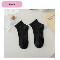 Ja'min Ladies Ankle Sock korean style warna pastel , Stokin Sarung Kaki  Anti Bau Women Fashion Sock , Simple , Plain Color