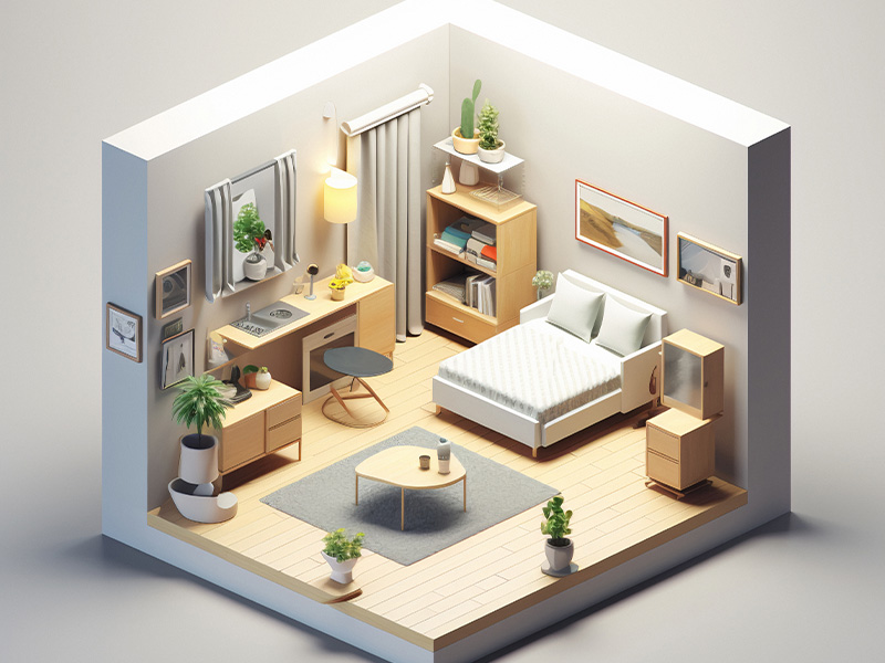 3D Interior Drawing