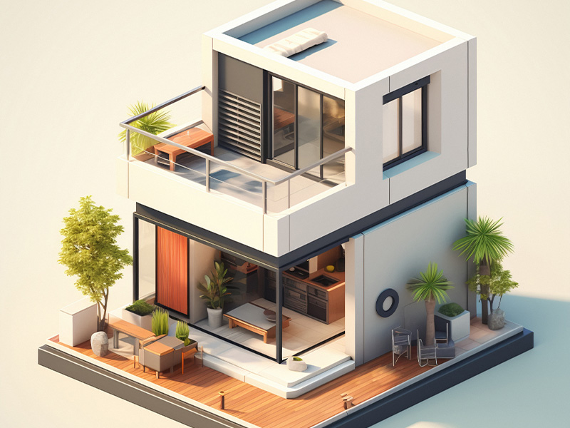 3D Exterior Drawing