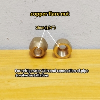 YeeFixx copper flare nut reducer / union connector & converter joint nut aircond fridge copper tube connection nuts