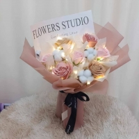 10 Stalk Mix Soap Flower Bouquet