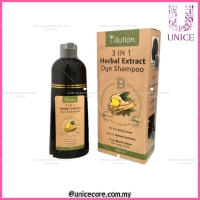 3 In 1 Herbal Extract Dye Shampoo 400ml-BLACK