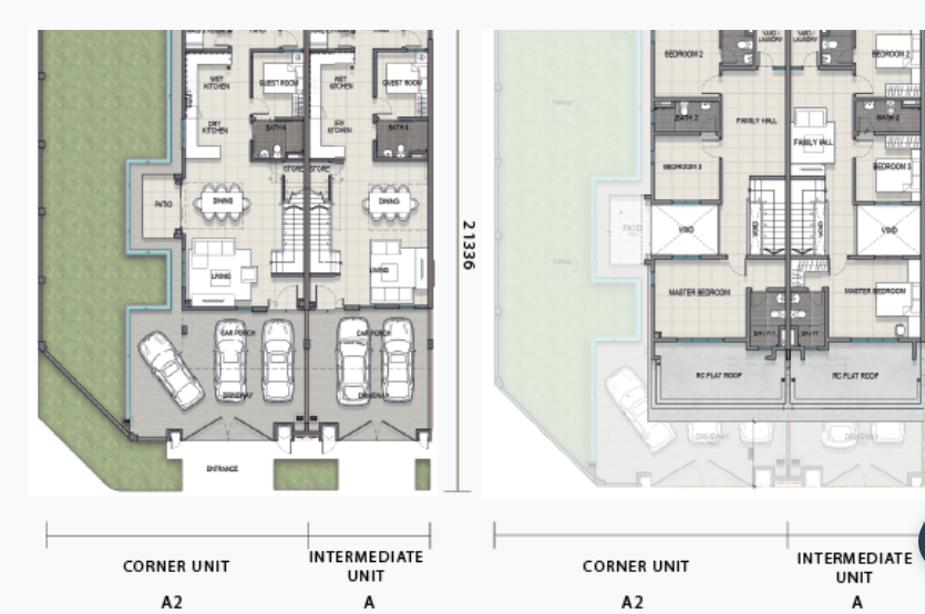 Sanubari Phase 1 Type A 20x70 2052 sqft floor plan Bandar Dato Onn Johor Bahru