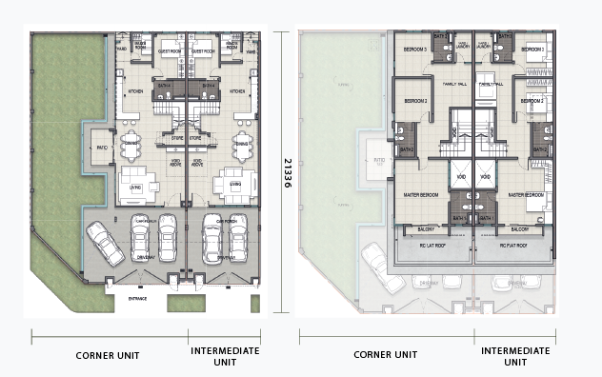 Sanubari Phase 1 Type B 20x70 2112 sqft floor plan Bandar Dato Onn Johor Bahru