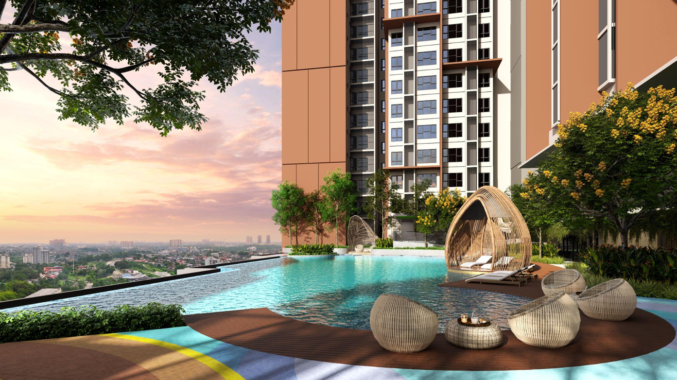 The Asteriaz Kebun Teh facilities swimming pool gymnasium co-working games room karaoke room basketball court and rooftop sky BBQ