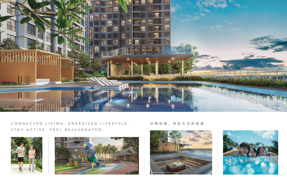 Mandolin Residences facilities layout plan Level 6 swimming pool gym jogging track playground futsal court and sky garden Level 30