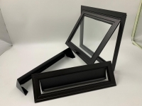 Peti Surat Black Powder Coated Aluminium Letter Box / Mail Box - Panel Set With Cover