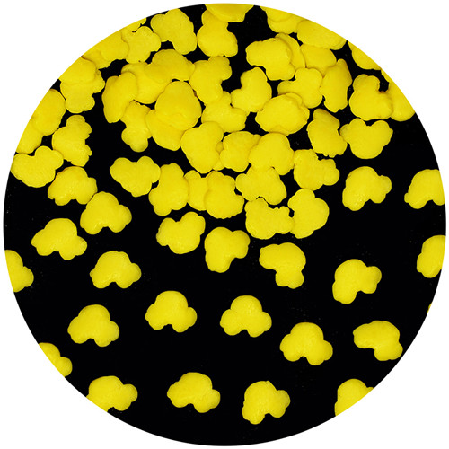 Technical view of car confetti shapes designed for automated industrial depositors