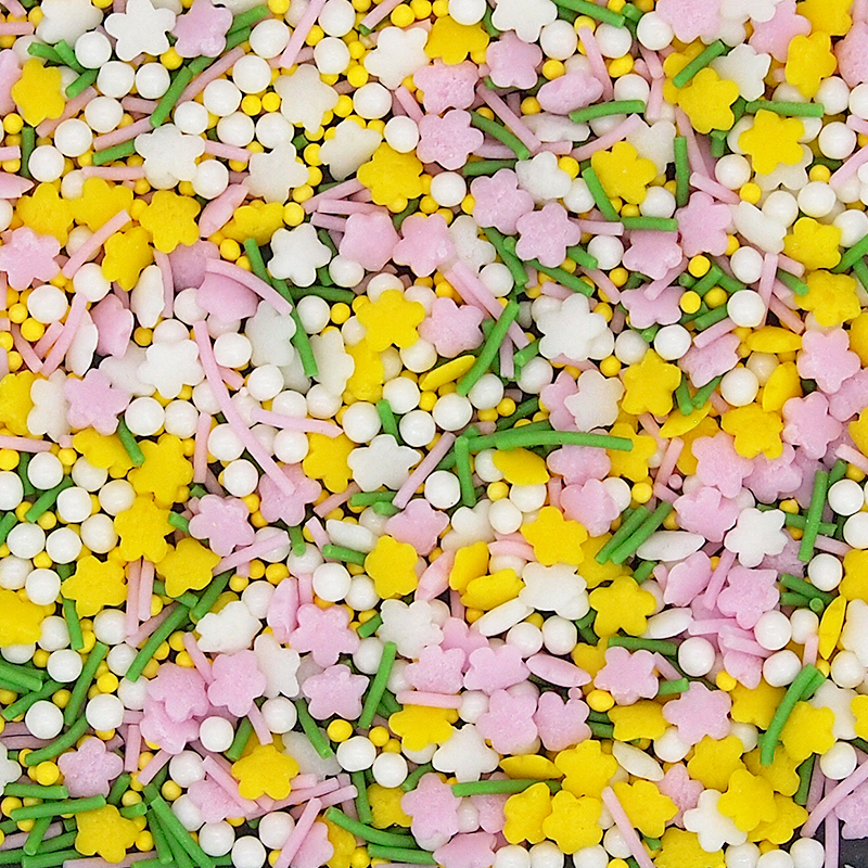 Flower In The Rain natural botanical combination sprinkles medley bulk wholesale top 14 allergen-free industrial bakery BRC certified