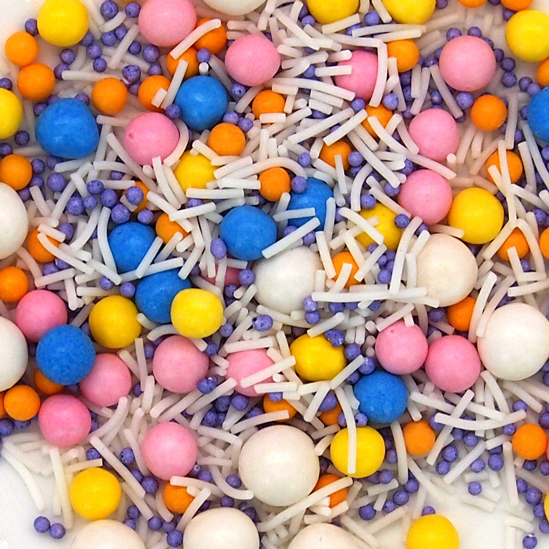 Persephone natural floral combination sprinkles medley bulk wholesale E171-free top 14 allergen-free industrial bakery BRC certified