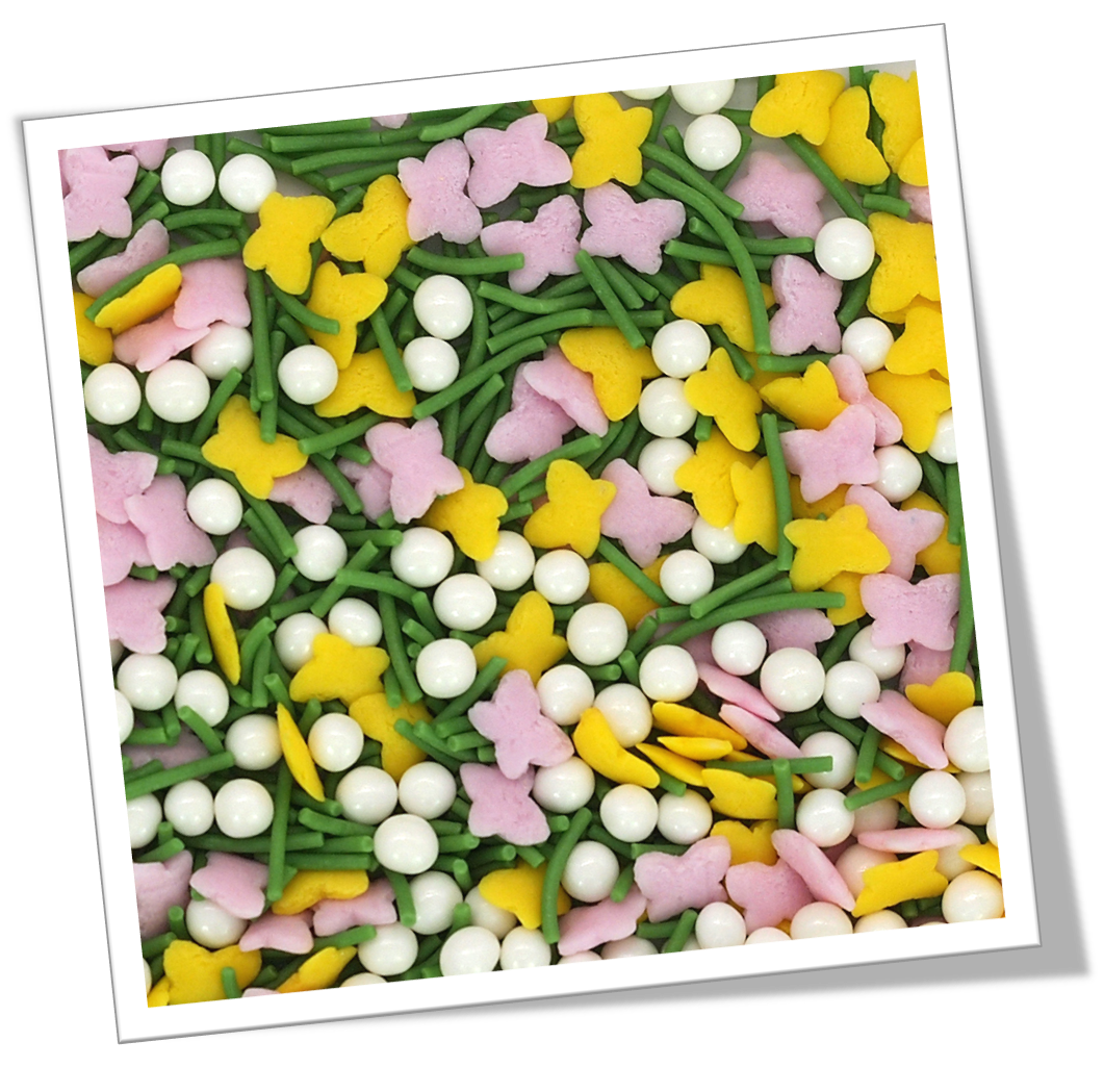 Spring Mist natural spring combination sprinkles medley bulk wholesale E171-free top 14 allergen-free industrial bakery BRC certified