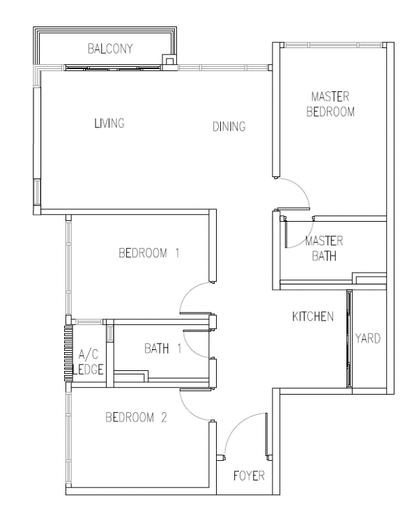 Senibong Cove Type C1 Floor Plan