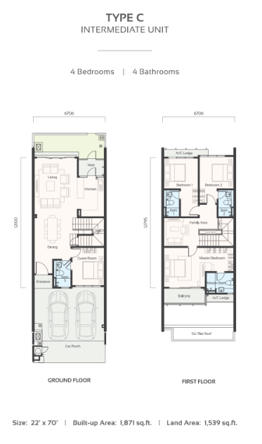 Jasmin Tamansari Type C Floor Plan