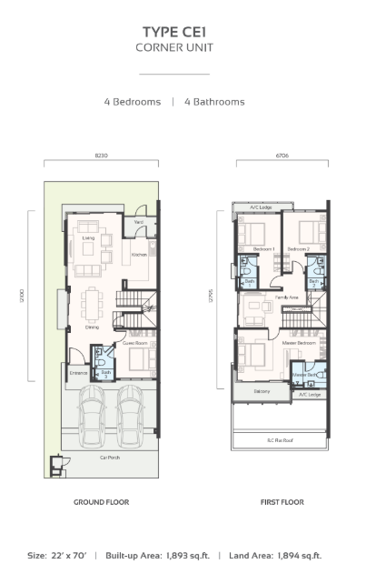 Jasmin Tamansari Type CE1 Floor Plan