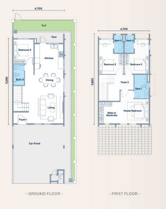 Templer Residence Type B Floor Plan