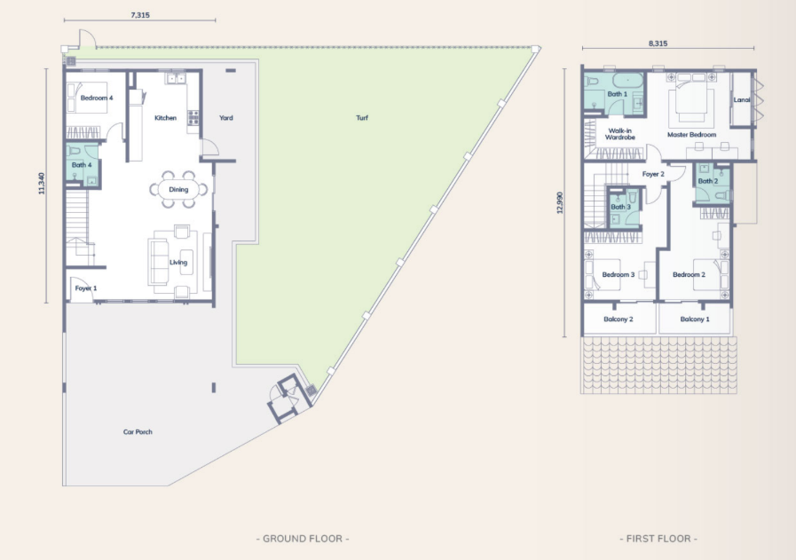 Templer Residence Type E Floor Plan