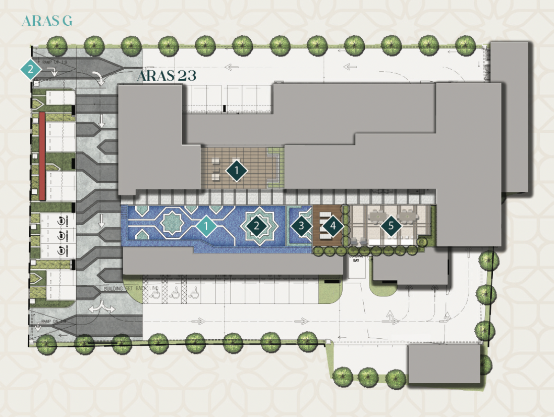 EXSIM Erinaz Suites Ground Floor Plan