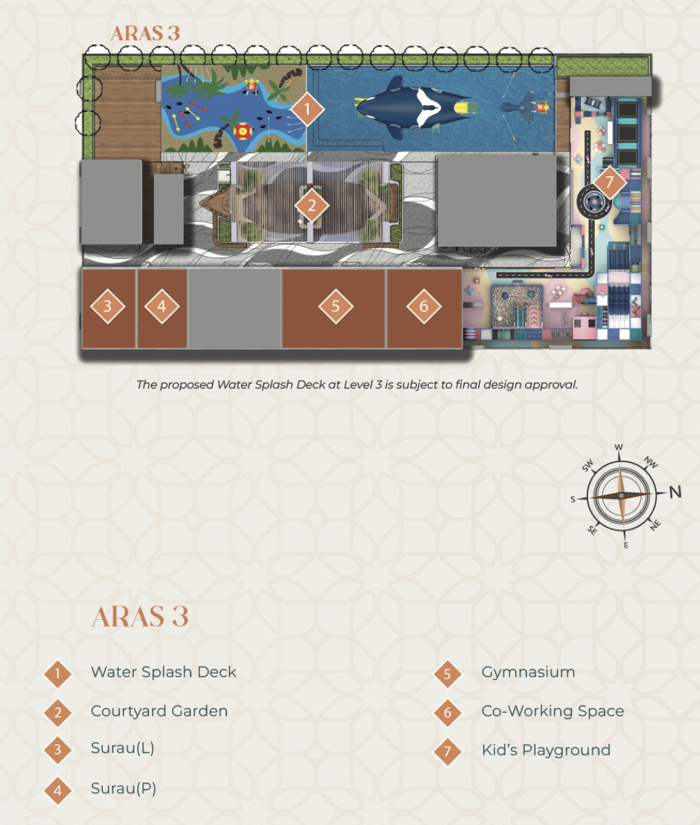EXSIM Erinaz Suites Level 3 Facility Floor Plan