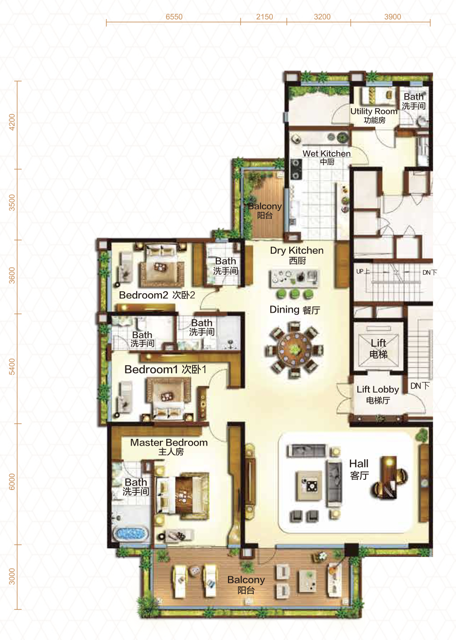 Forest City Nigella Park Breeze Mansion Type A1 A2 Floor Plan