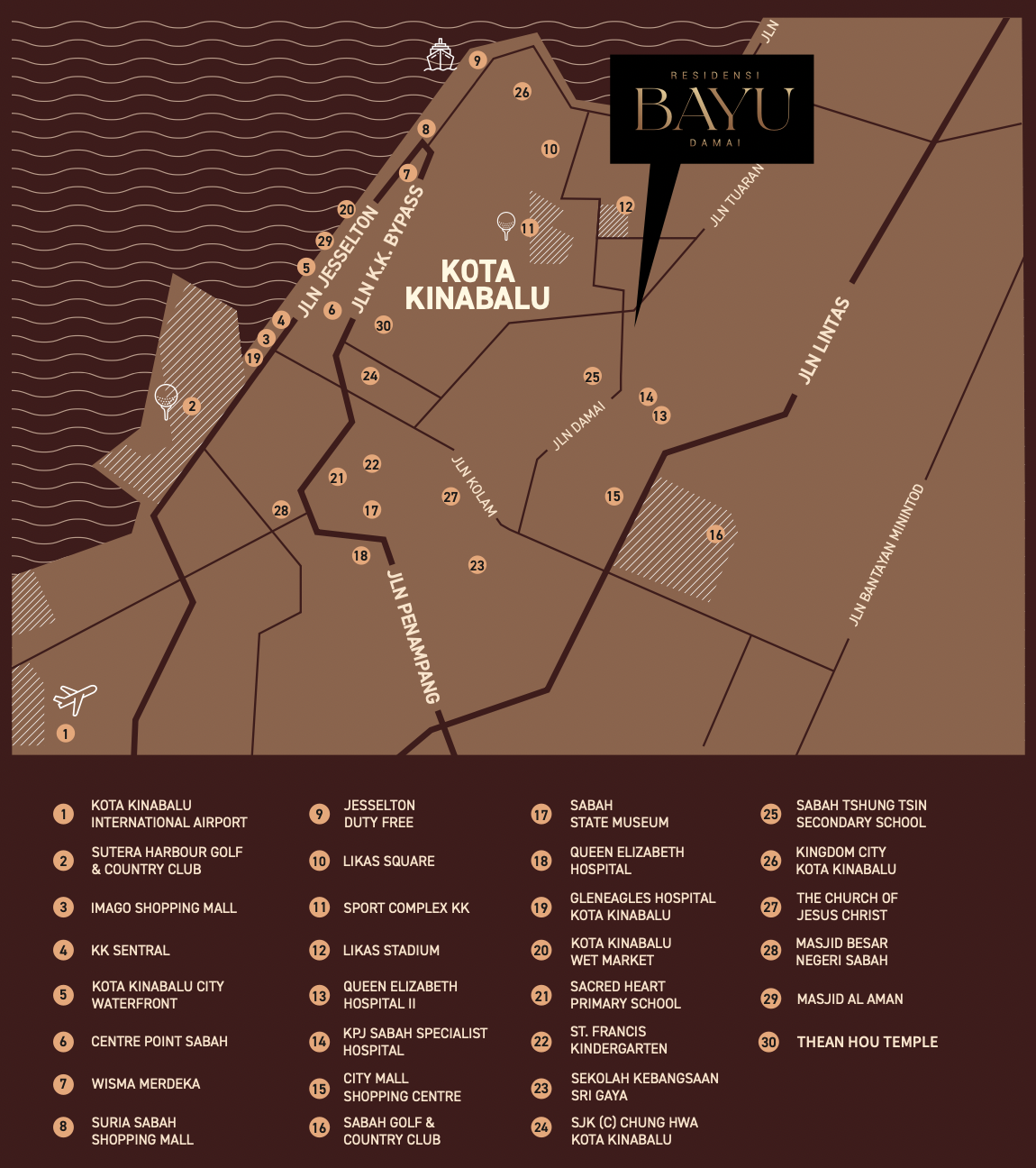 Residensi Bayu Damai Accessibility