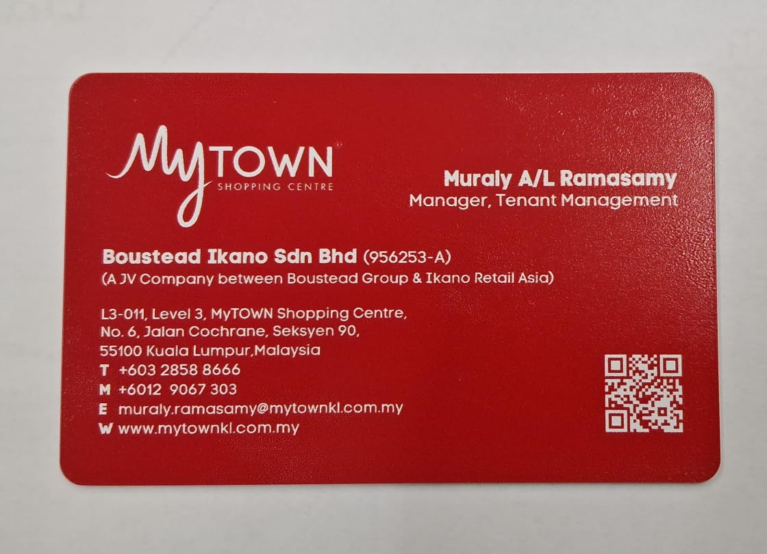 Custom UV printing on NFC card with vibrant colour detail