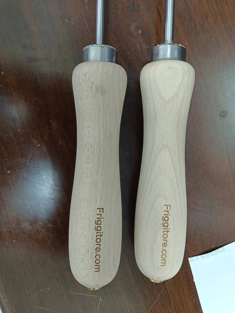 Wooden handle laser engraving for tools, utensils and daily-use items