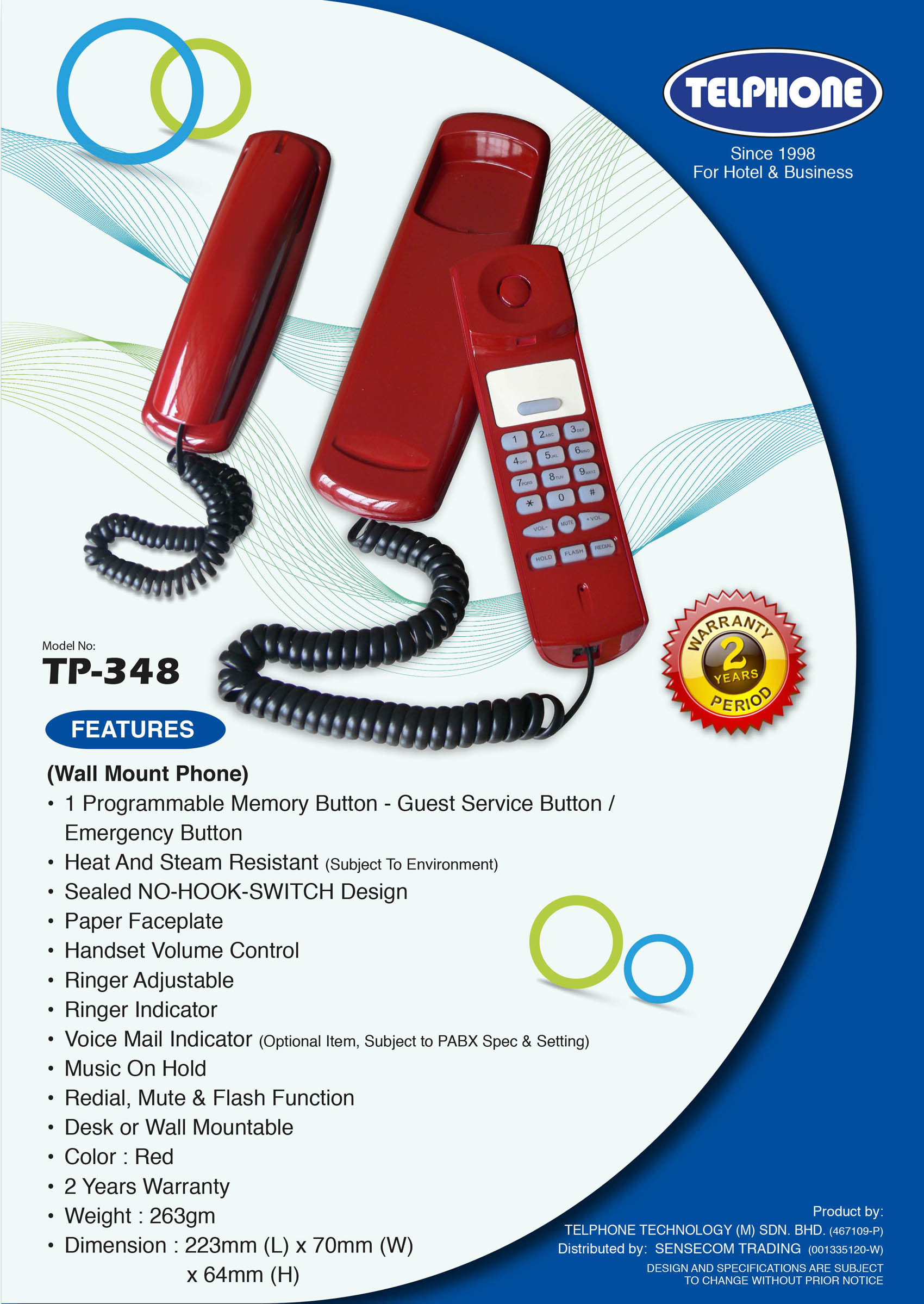 Johor TelphoneTP-348 TP Telphone - Telephone Perkhidmatan 